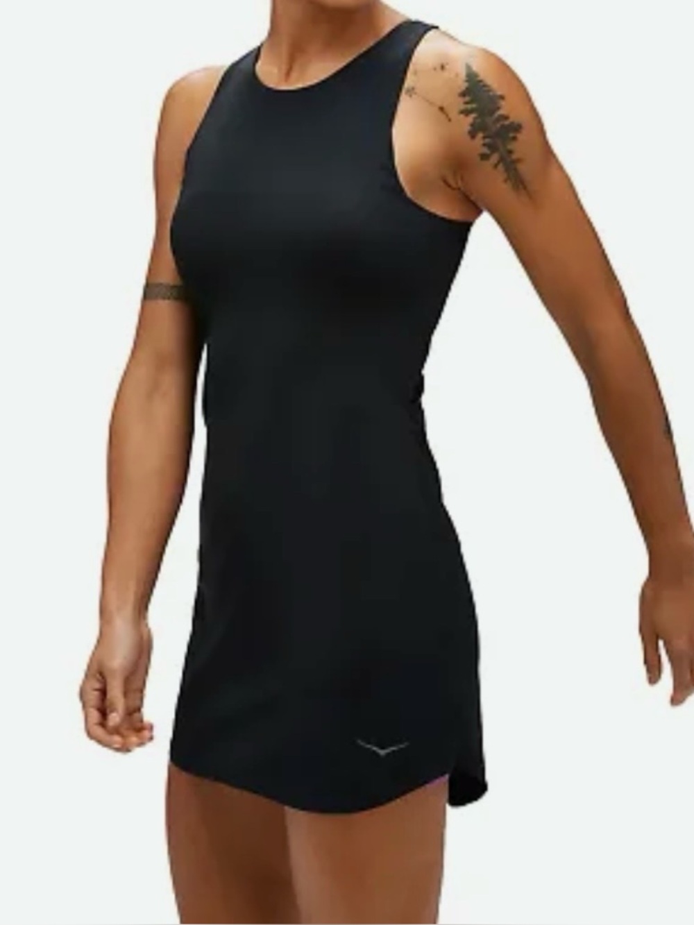 Hoka Mizi Outdoor Black Sleeveless Sport Dress